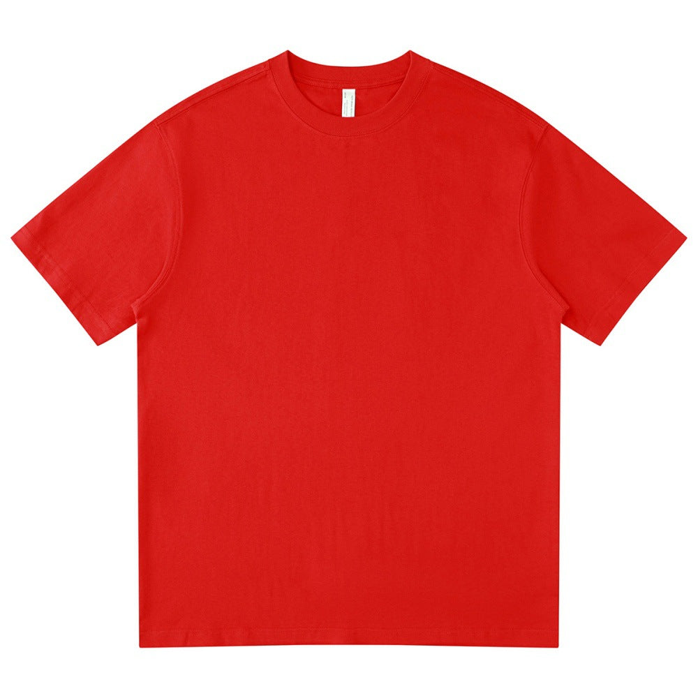 Children's Green Couple Cotton Wide American Short Sleeved Business Attire Children's T-shirt