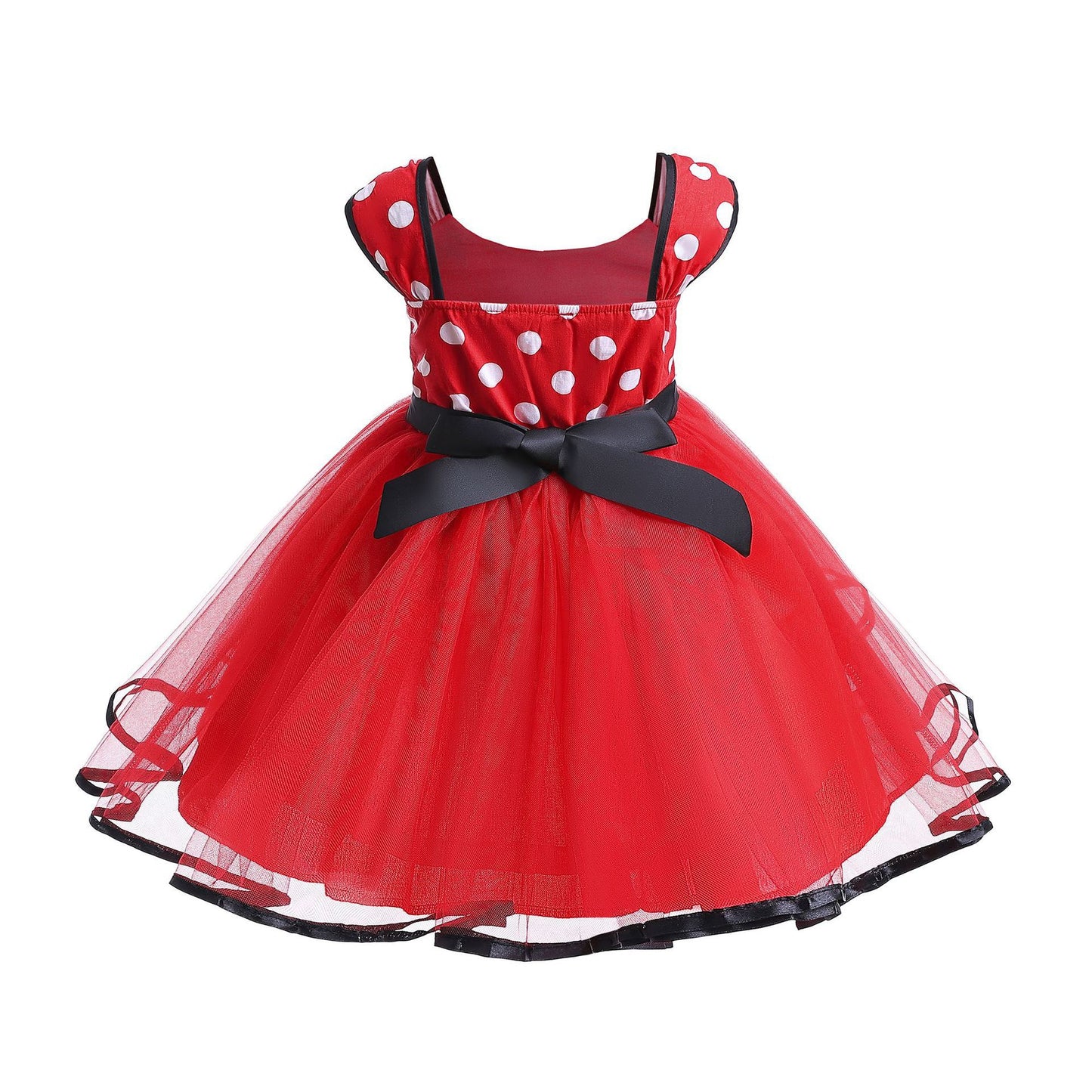 Children's Mouse Mesh Bubble Skirt Cute Polka Children's Dress