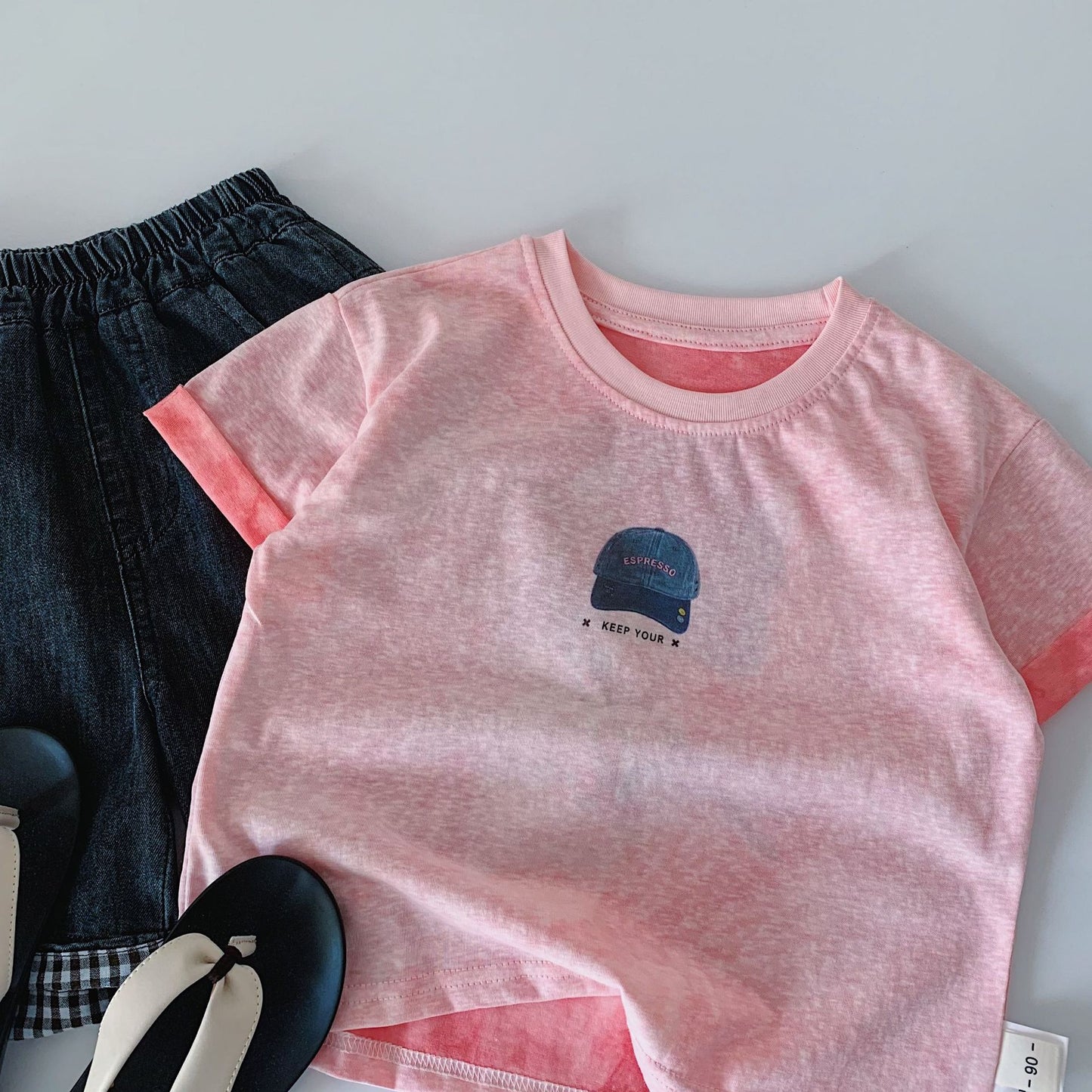 Children's Short-sleeved Summer Boys Solid Color Pullover Bottoming Shirt Fashionable Children's T-shirt