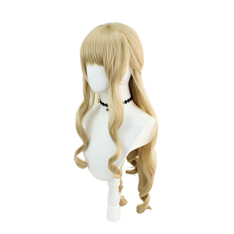 Mixed Puffy Silk Universal Fiber Long Cos Wig