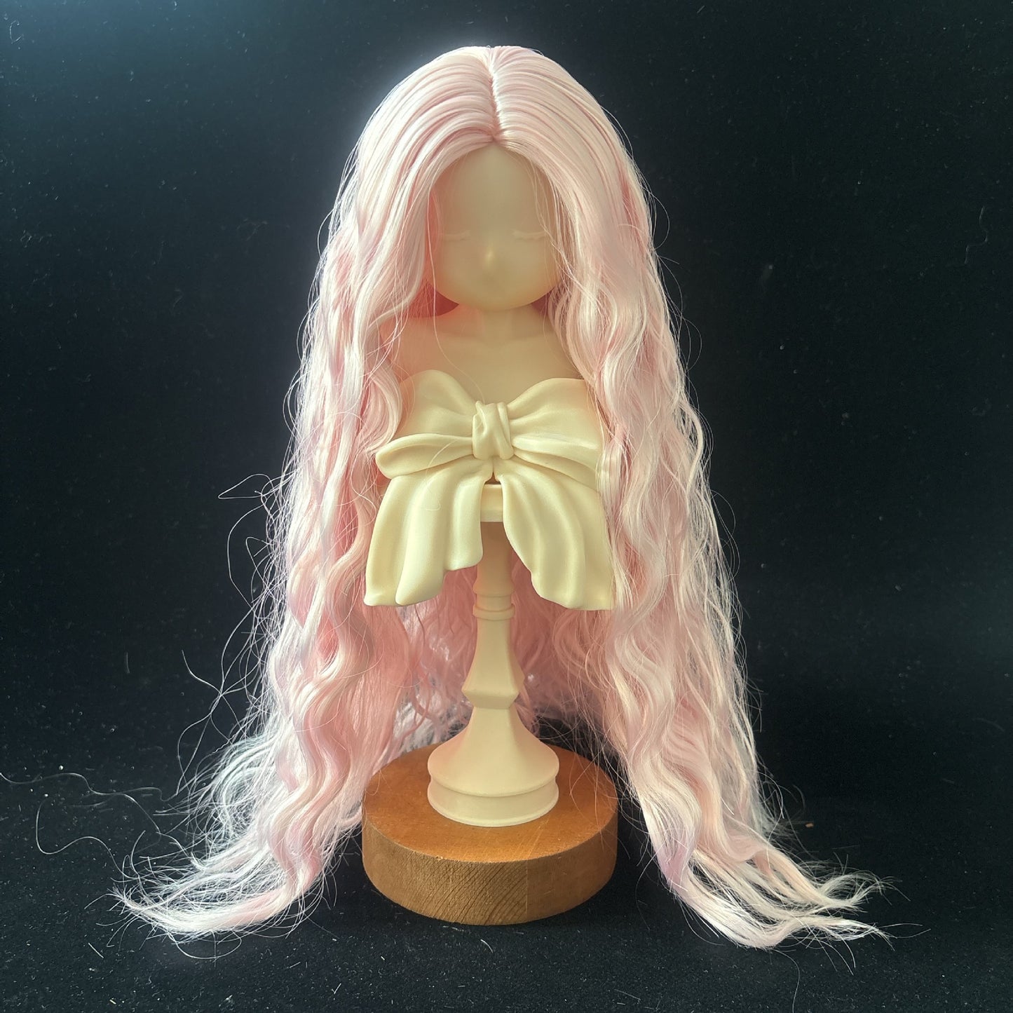 Split Hair Soft Silk Small Curls Water Ripple Cos Wig