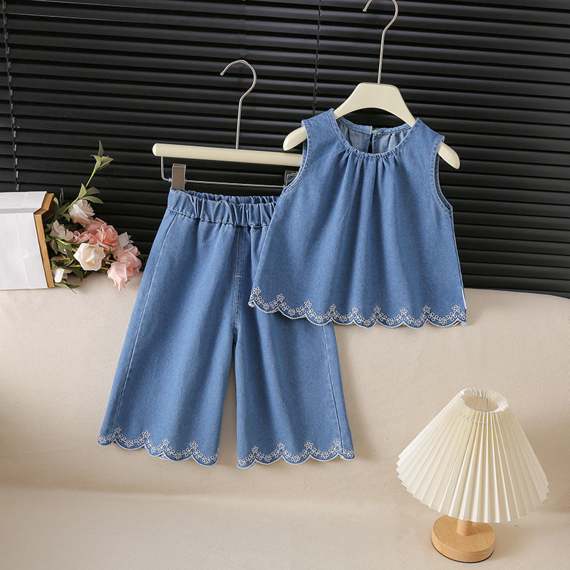 Infant Toddler Summer Fashionable Stylish Sleeveless Breathable Children's Suit