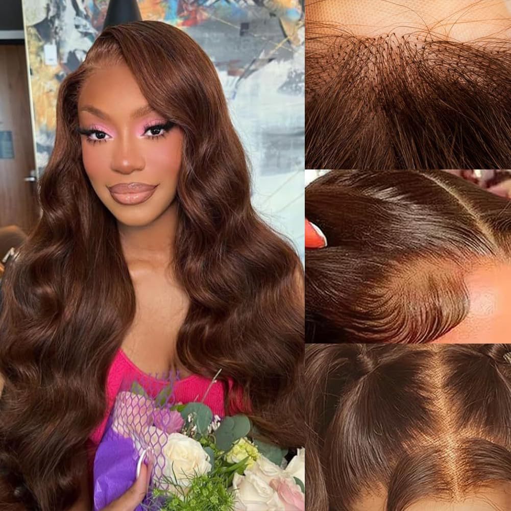 Women's Curly Lace Big Wave Mid-length Real Wig Long Curls
