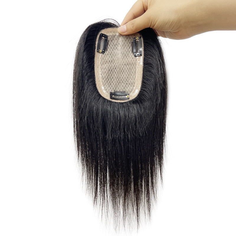 Women's Needle Delivery Hair Supplementing Piece All Real Set Hand-woven Wig