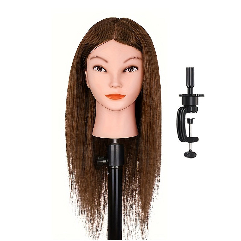 Real Hair Mannequin Head Can Be Permed Rolled Other Wig