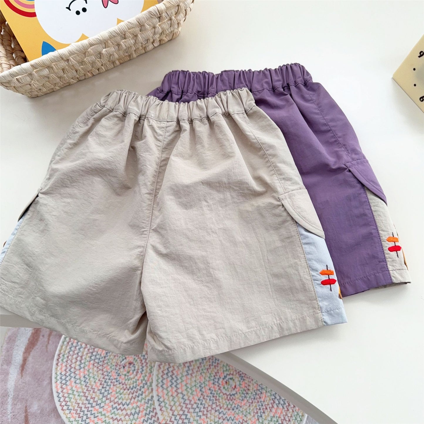 For Boys Summer Wear Class Play Five Points Short Children's Pants
