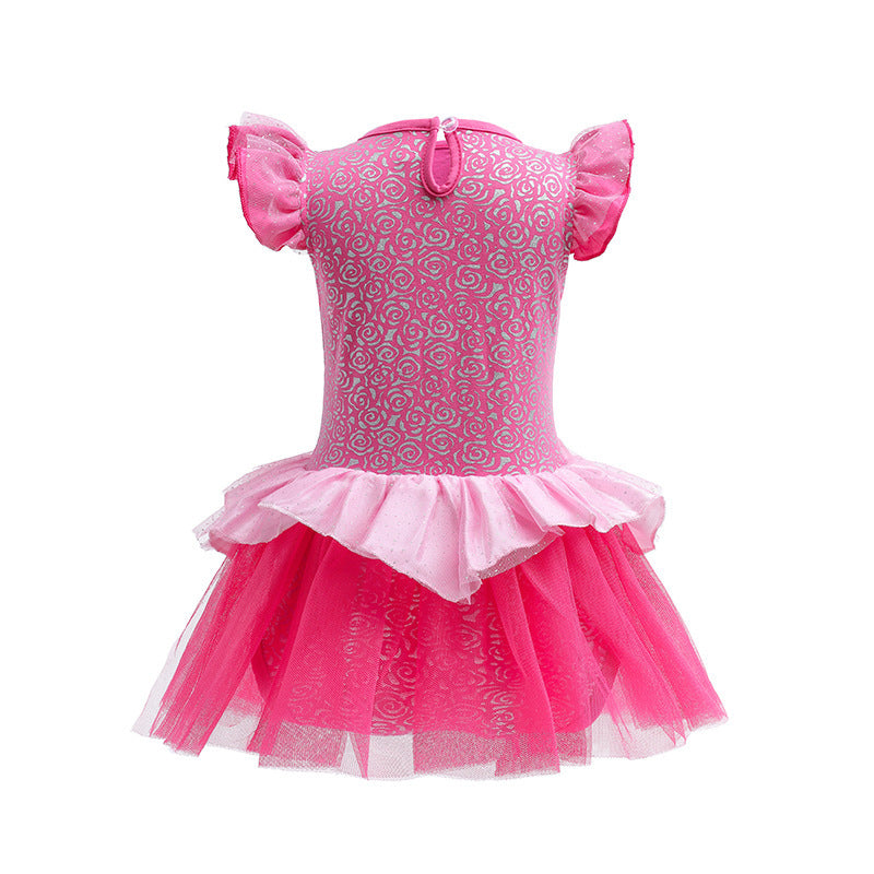 Christmas Mermaid Jumpsuit Long Hair Princess Elsa Romper Toddler Crawling Jumpsuit, Climbing Suit