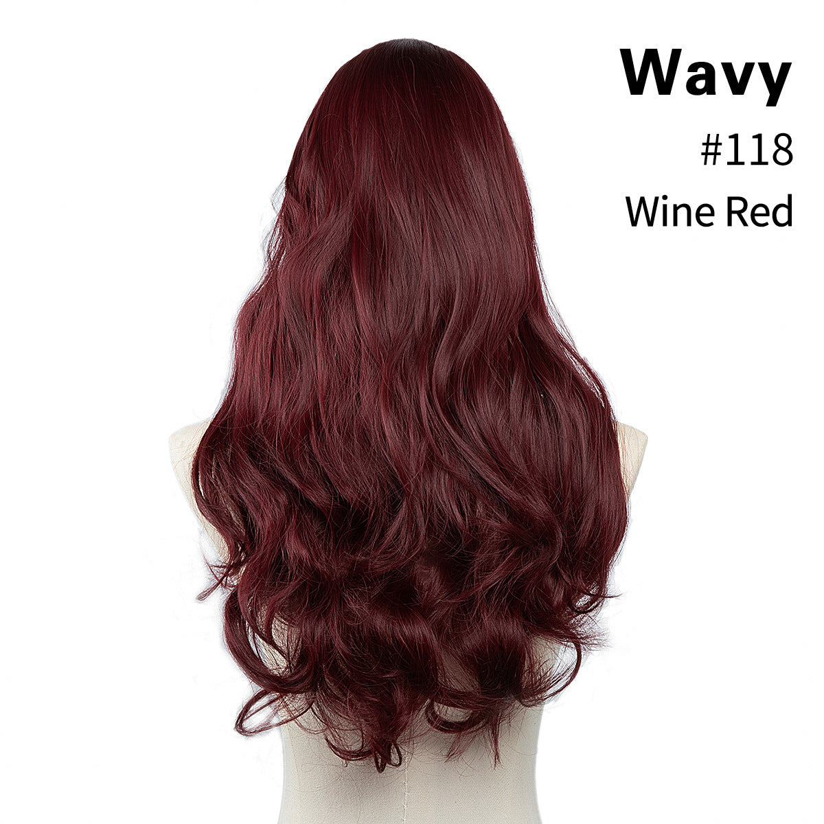 Female Long Curly Hair Big Wave Fluffy Natural U-shaped Wig