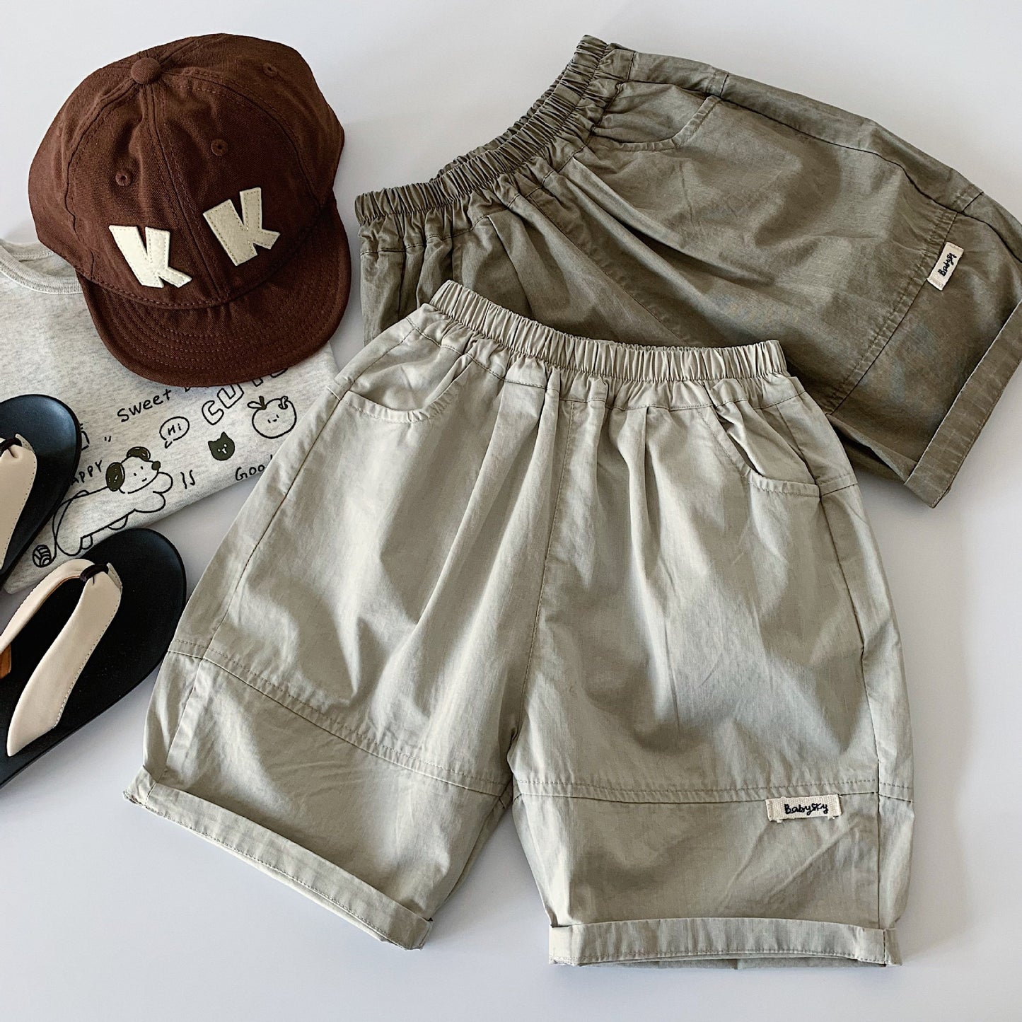 Children's Summer Stitching Calibration Middle Trendy Shorts Children's Pants