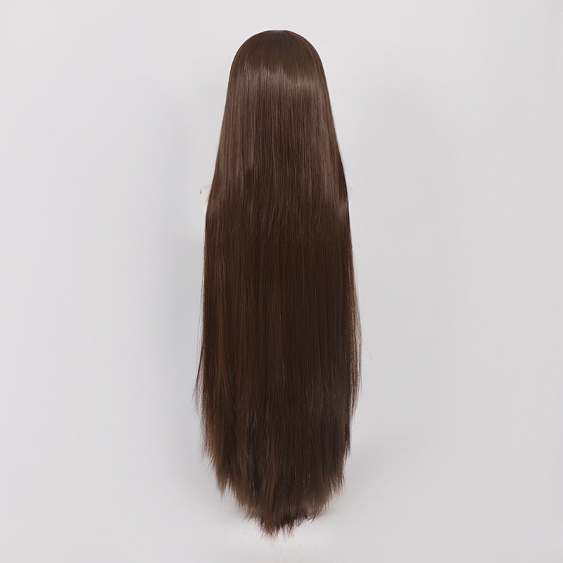 Universal Hand Crocheting Forehead Lace Mid-length Cos Wig