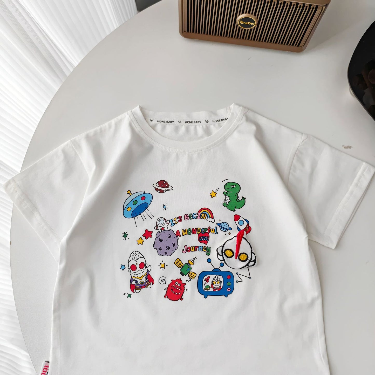 Children's Cartoon Western Style Summer Comfortable Breathable Casual Short Children's Suit