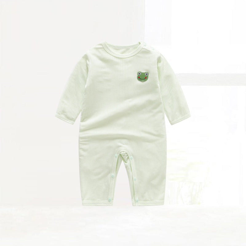 Children's Clothing Class One-piece Pajamas Pullover Shoulder Open Jumpsuit, Climbing Suit