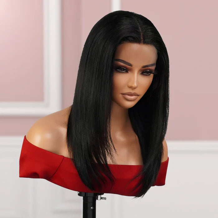 Front Lace Full Top Head Cover Wig Long Curls