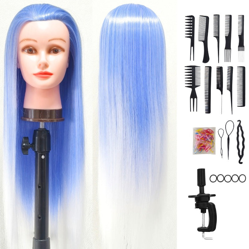 Model Head Practice Hairdressing Hair Cutting Teaching Mock Other Wig