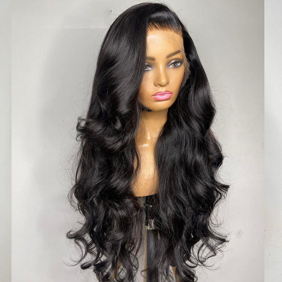 Front Lace Piano Color Big Wave Curly African Wig Long Curls