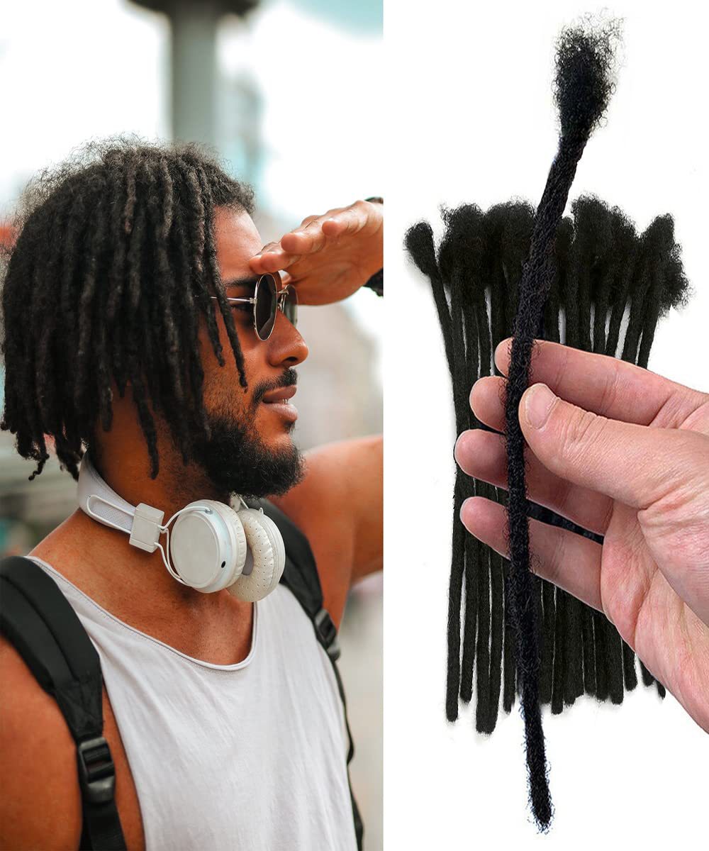 Human Dreadlocks Hand Rub African Head Real Hair Wig