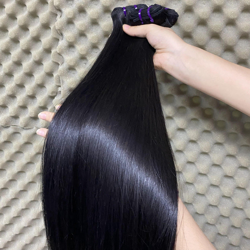 First Gear Weft Bone Straight Human Real Hair Wig