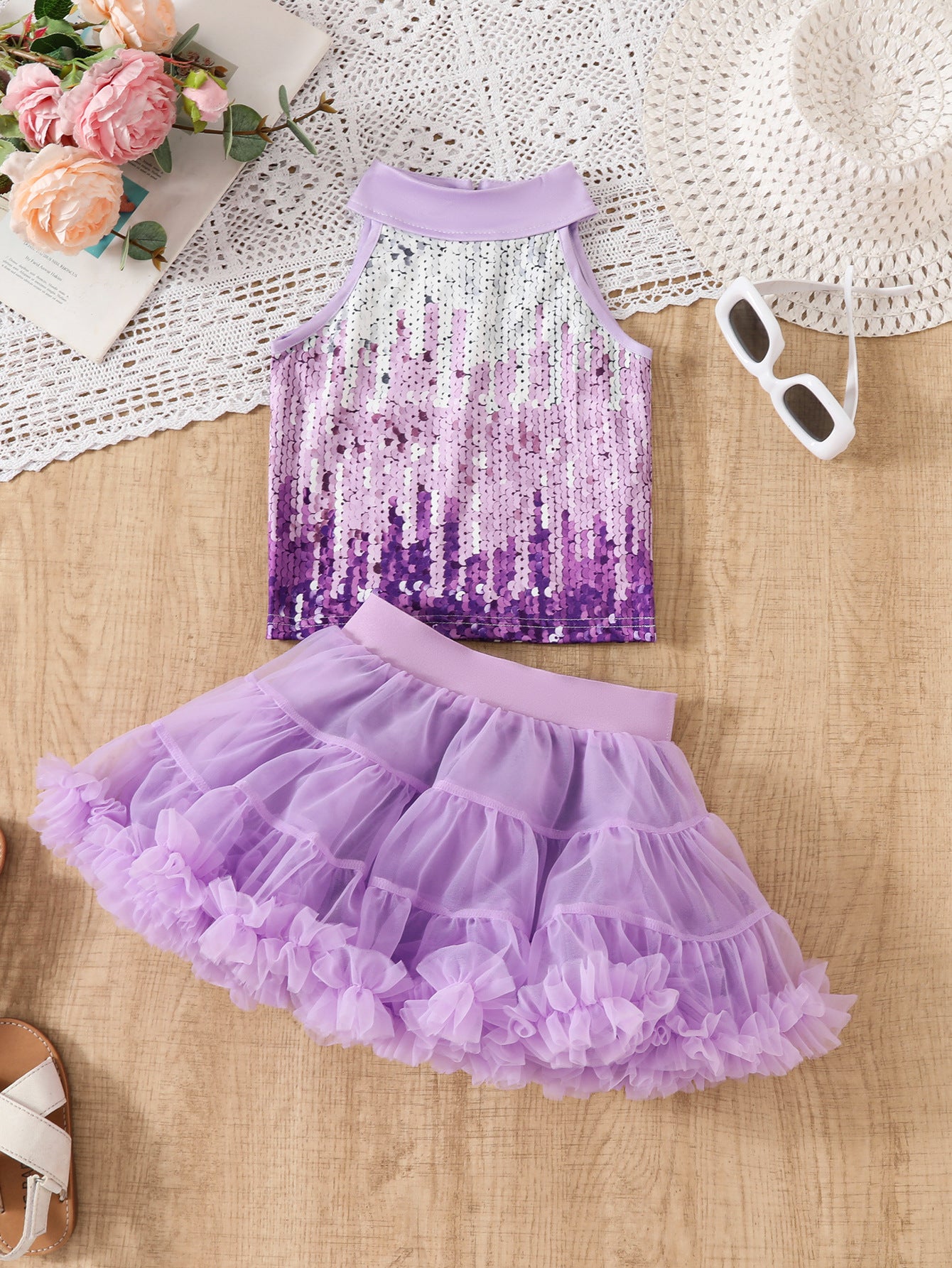 Summer Sundress Skirt Western Style Rabbit Children's Suit