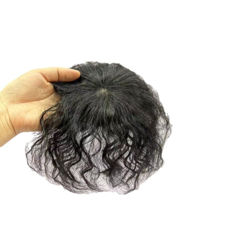 Short Volume Small Hair Piece Real Supplementing Corn Fluffy Simulation Wig