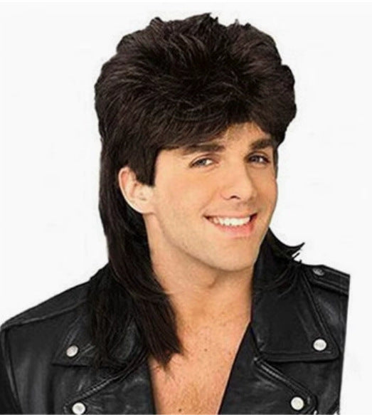Men's Retro Style Role Play Rose Net Men's Wig