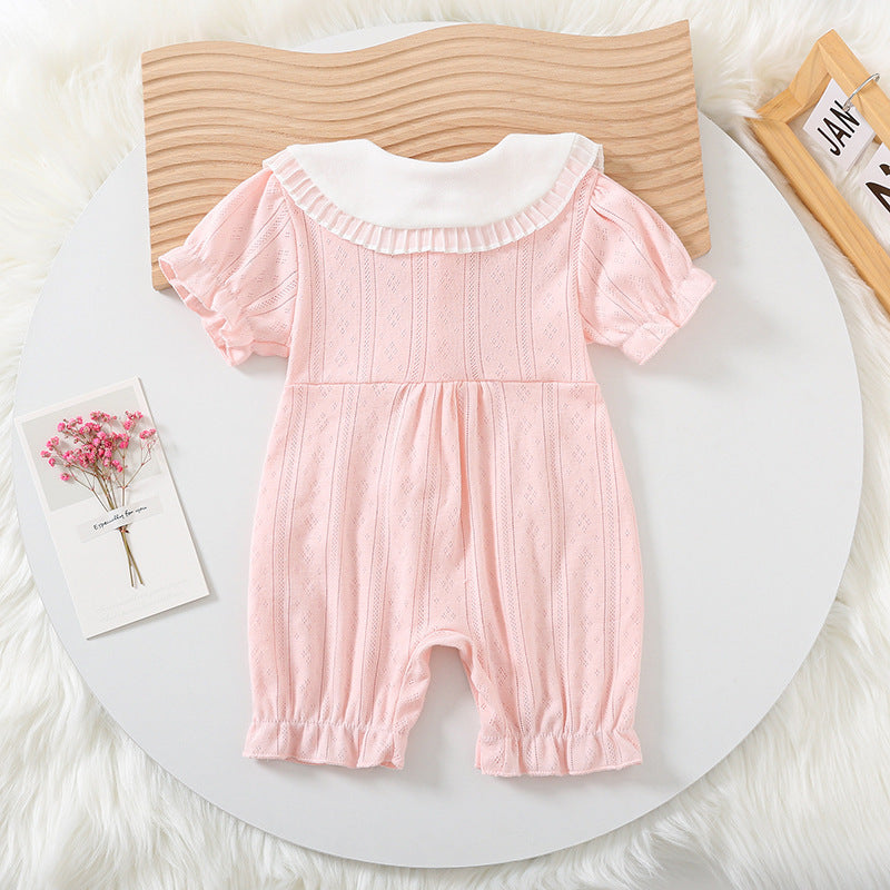 Summer Wear Western Style Short Sleeve Rompers Princess Super Cute Jumpsuit, Climbing Suit