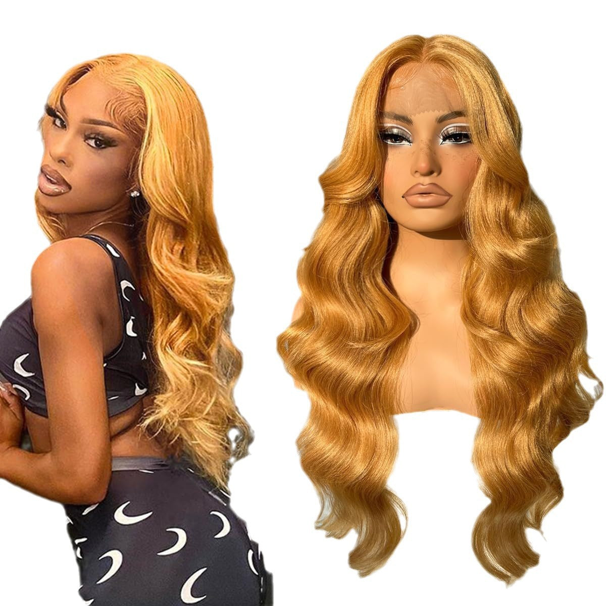 Lace Female Medium Large Wave Curly Hair Wig Long Curls