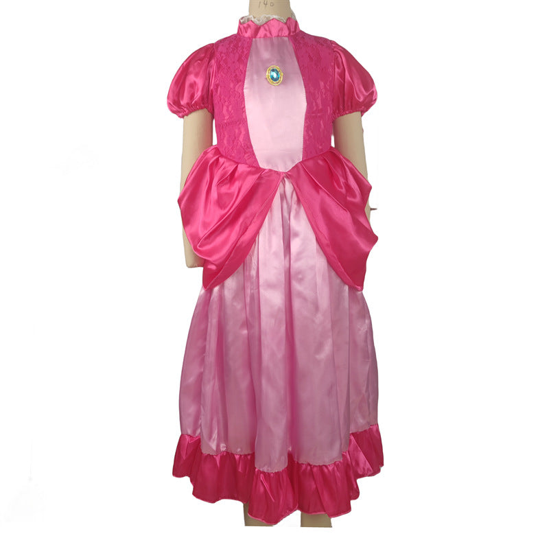 Children's Halloween Peach Princess Super Mario Clothing Children's Dress