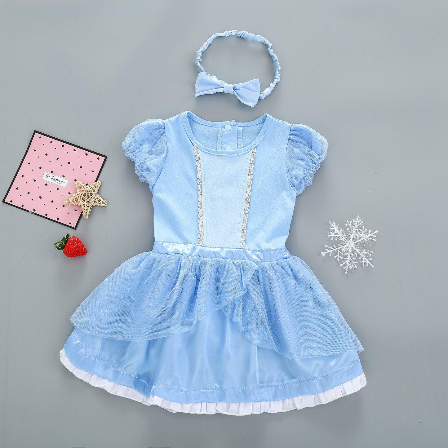 Christmas Mermaid Jumpsuit Long Hair Princess Elsa Romper Toddler Crawling Jumpsuit, Climbing Suit