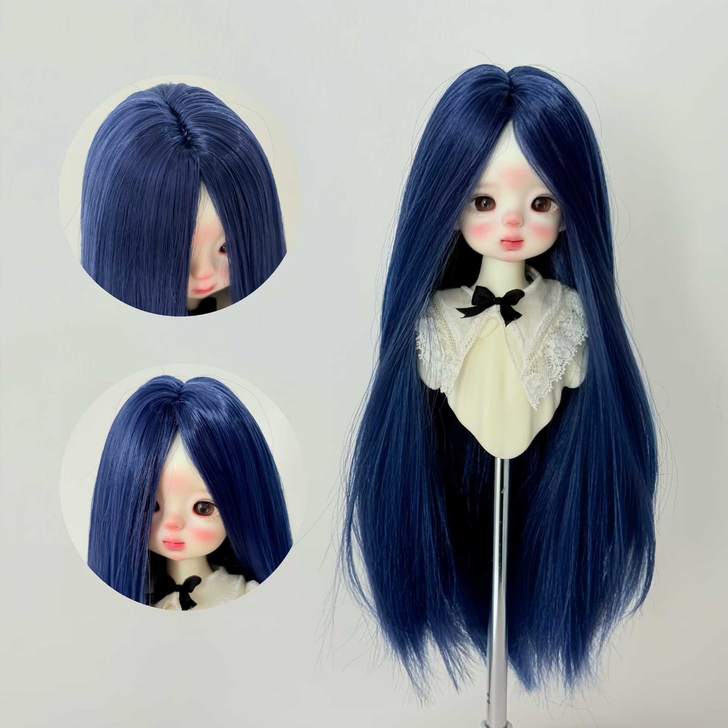 Silk Hair Embryo Long Straight Bangs Cos Wig