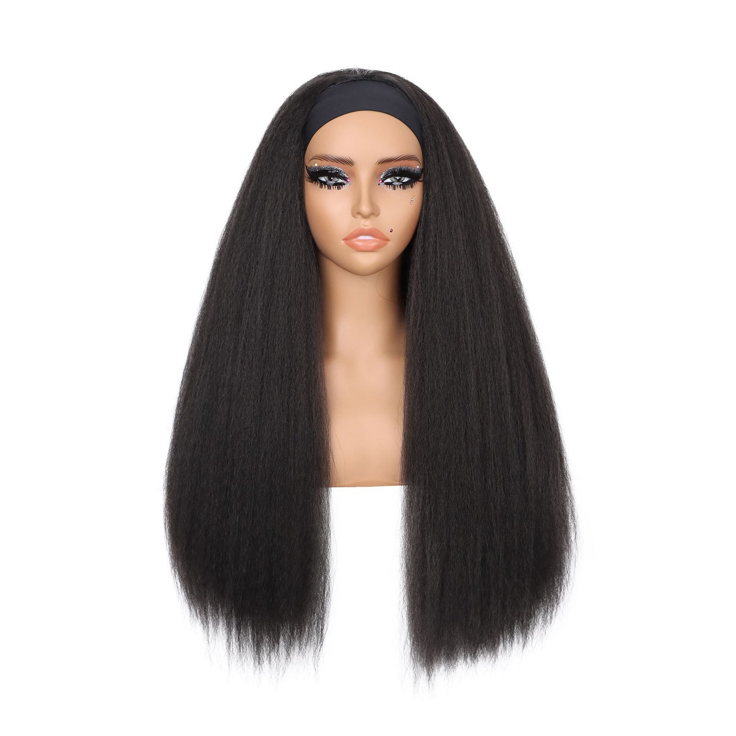 Straight Hair Ice Silk Band Headband Other Wig