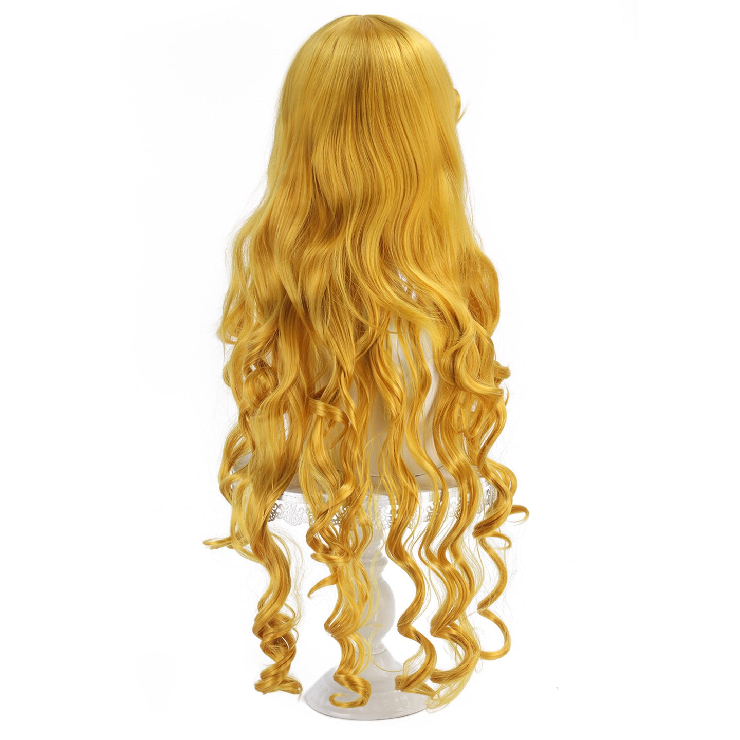 Sleeping Beauty Princess Aurora Long Golden Yellow Blonde Cos Wig