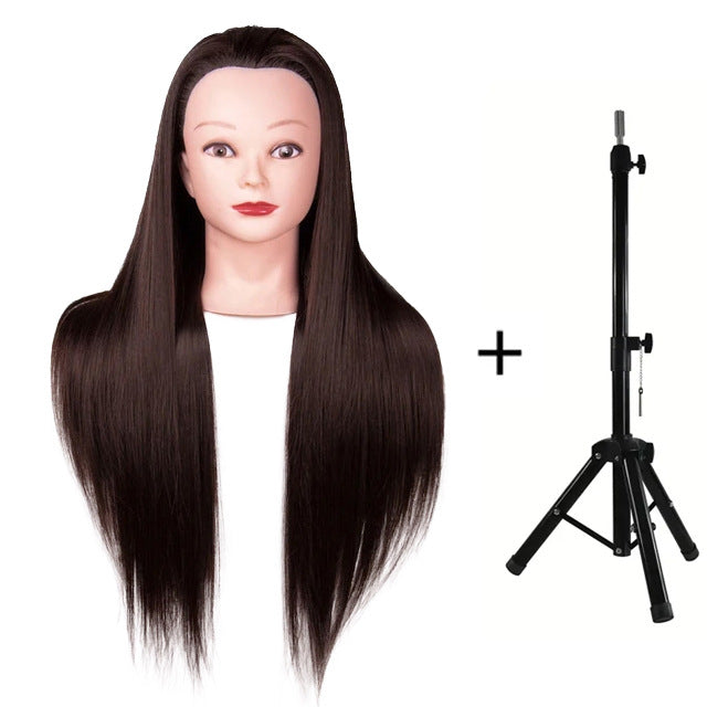 Model Head Beauty Hairdressing Chemical Fiber Filament Mock Braided Hair Other Wig