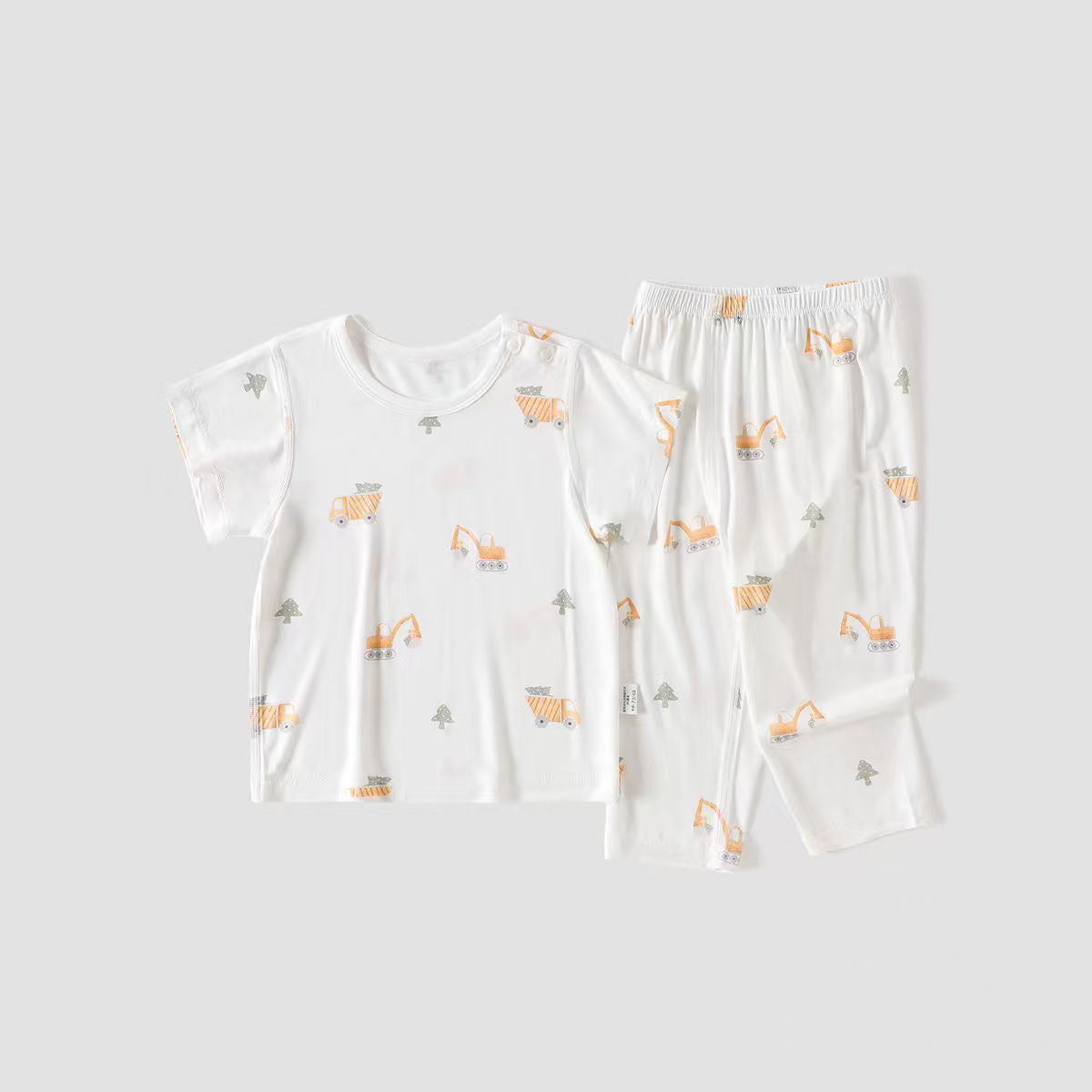 Children's Clothing Boys Summer Class Bamboo Fiber Short Sleeve Children's Suit