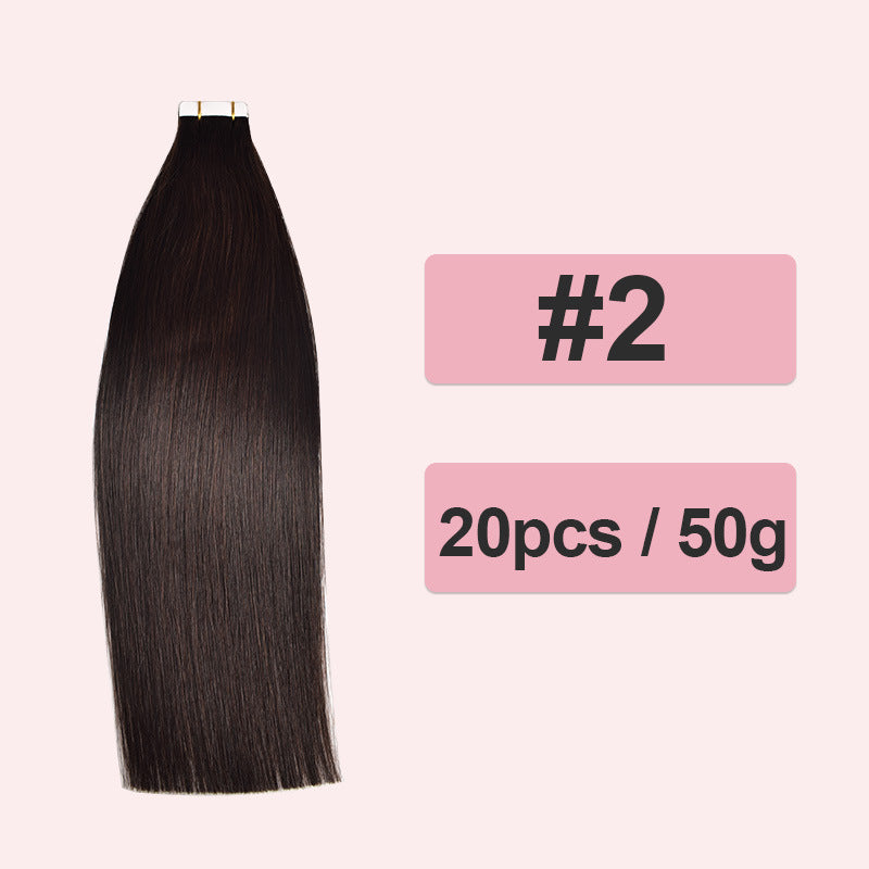 Comfortable Popular Extension Full Human Film Real Hair Wig