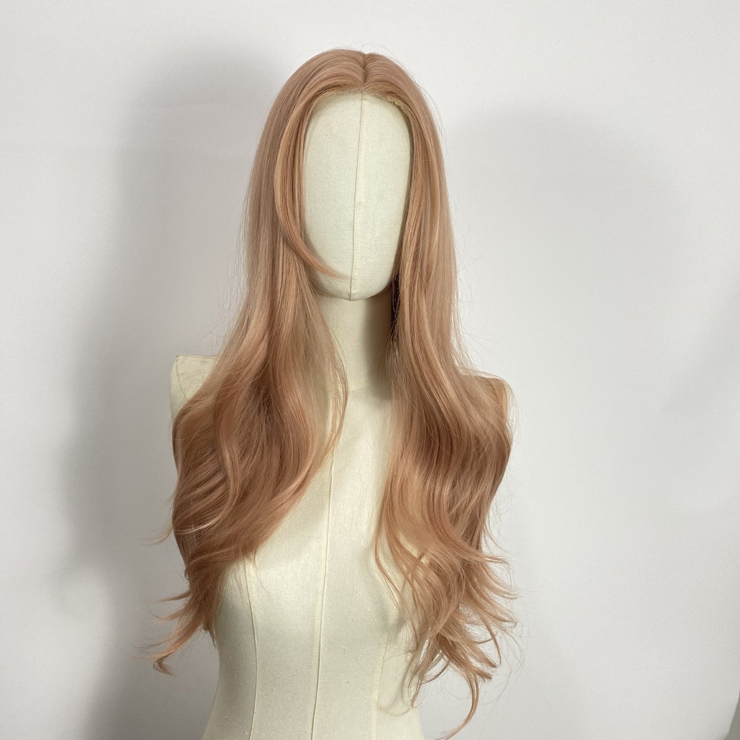 Front Lace Full Hair Type Gradient Black Head Long Straight Wig