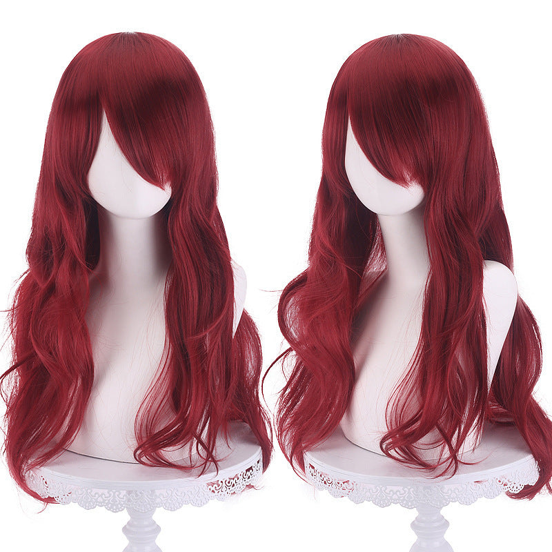 Anime Universal Long Curly Hair Micro Cos Wig