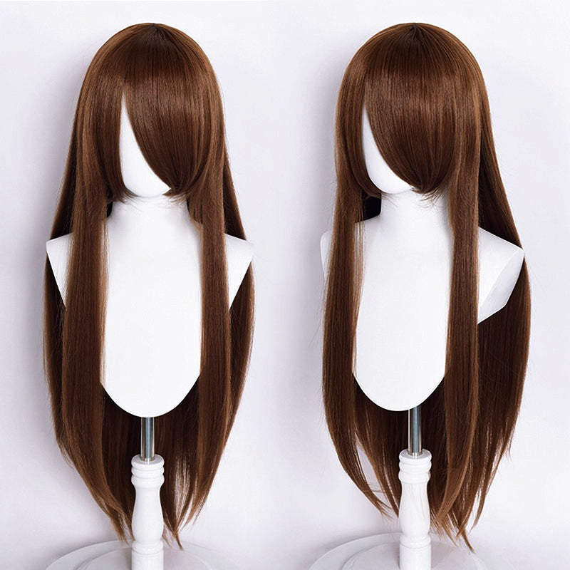 Universal Hair Cm Rose Net Color Woolen Long Straight Wig