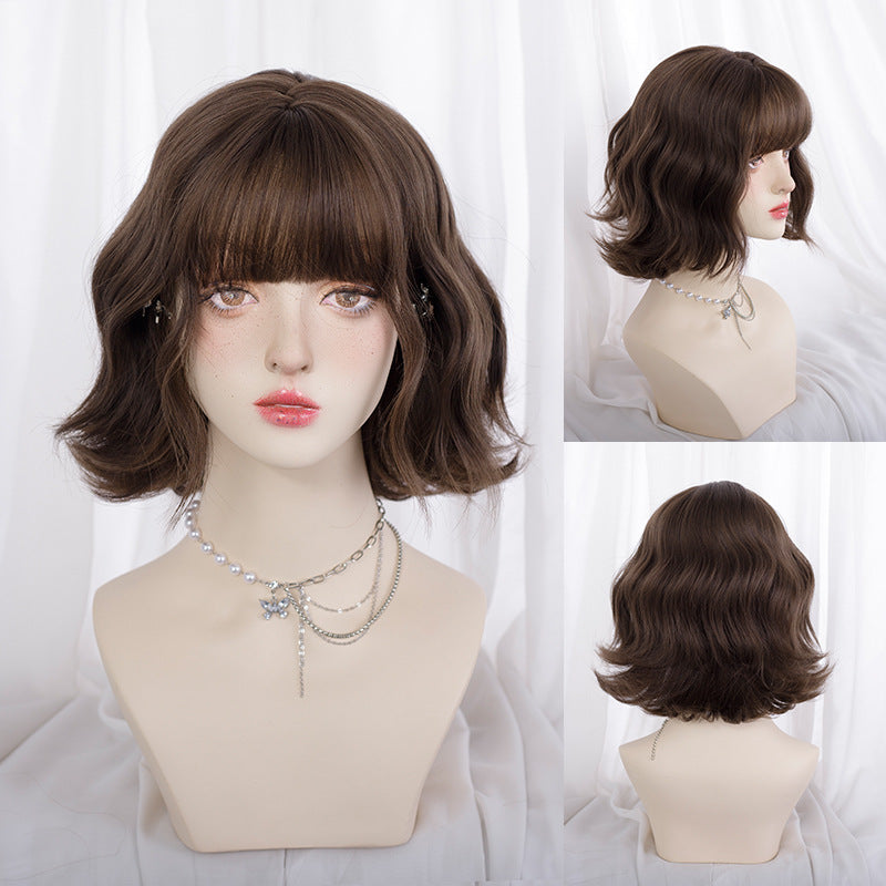 Female Small Curls Lazy Cute Fashion Wig Short Curly Hair