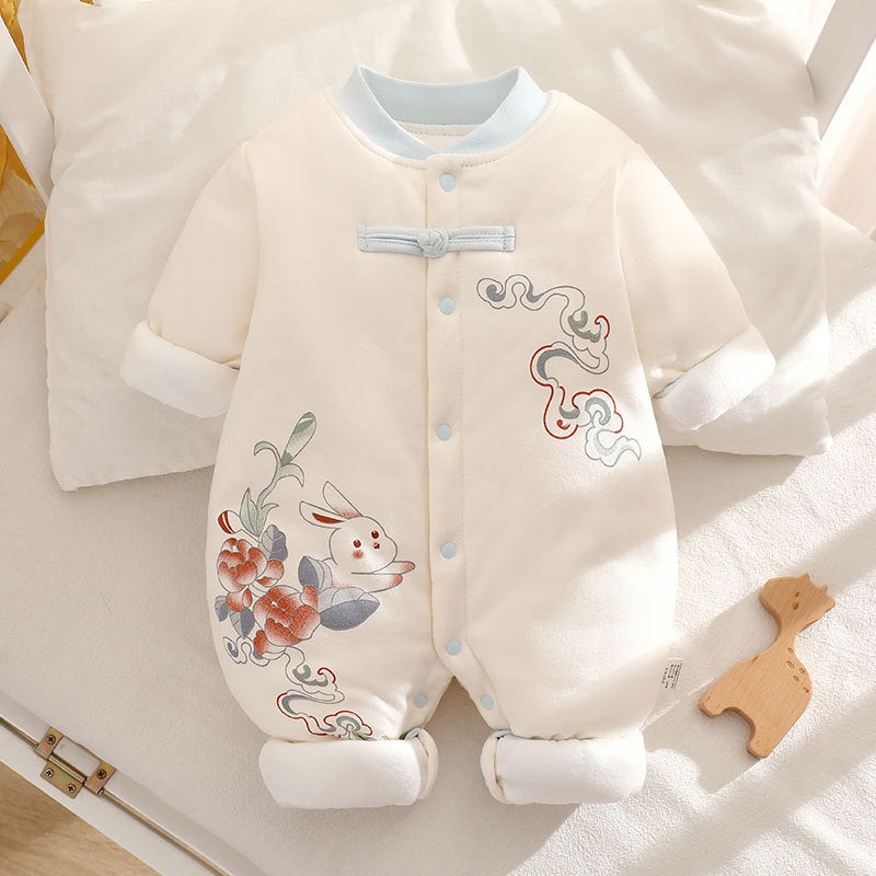 Thickened Winter Cotton Jumpsuit Thermal Quilted Jumpsuit, Climbing Suit