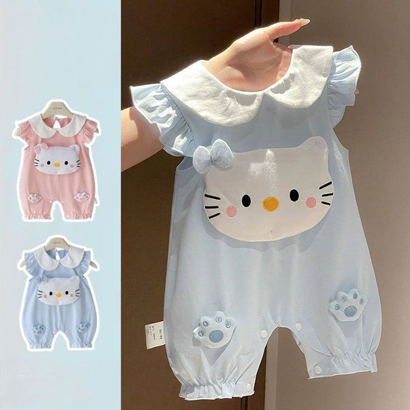 Western Style Rompers Infant Summer Jumpsuit Born Cotton Jumpsuit, Climbing Suit