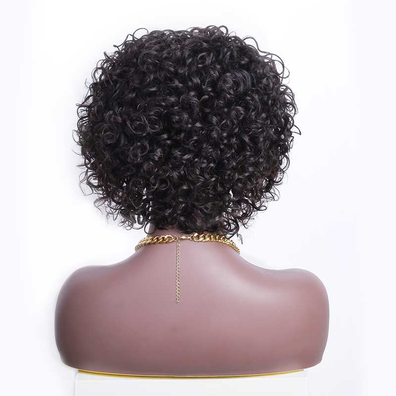 Durable Beautiful Charming Elf Head Cover Wig Short Curly Hair
