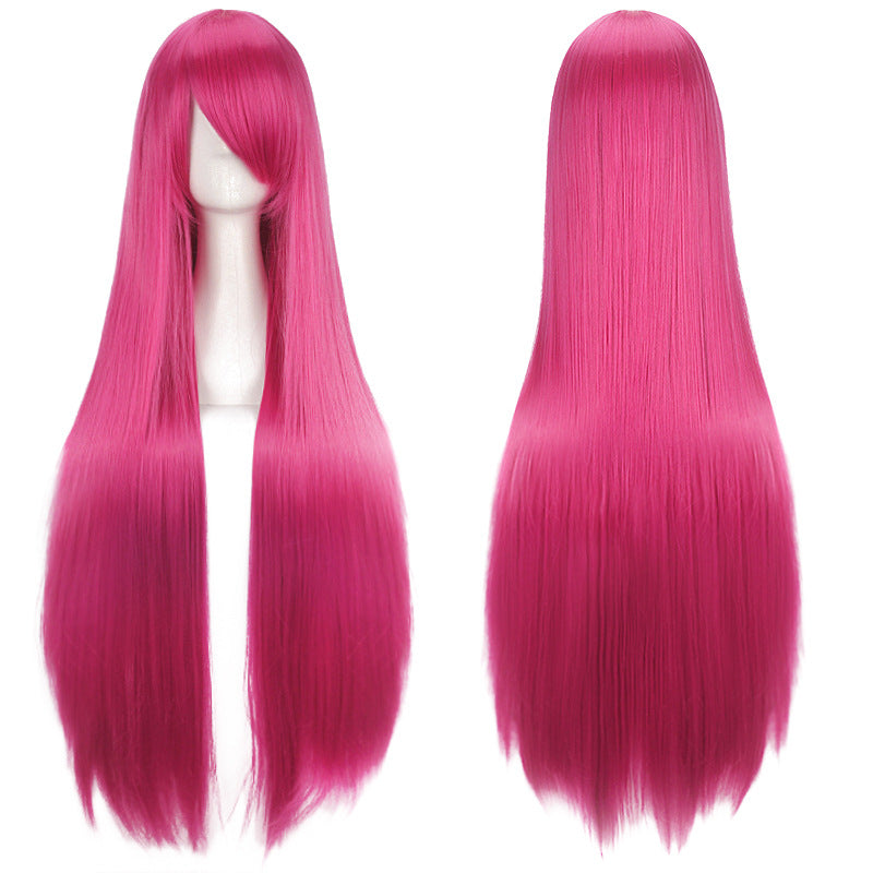 Classic Universal Color Hair Anime Fiber Long Straight Wig