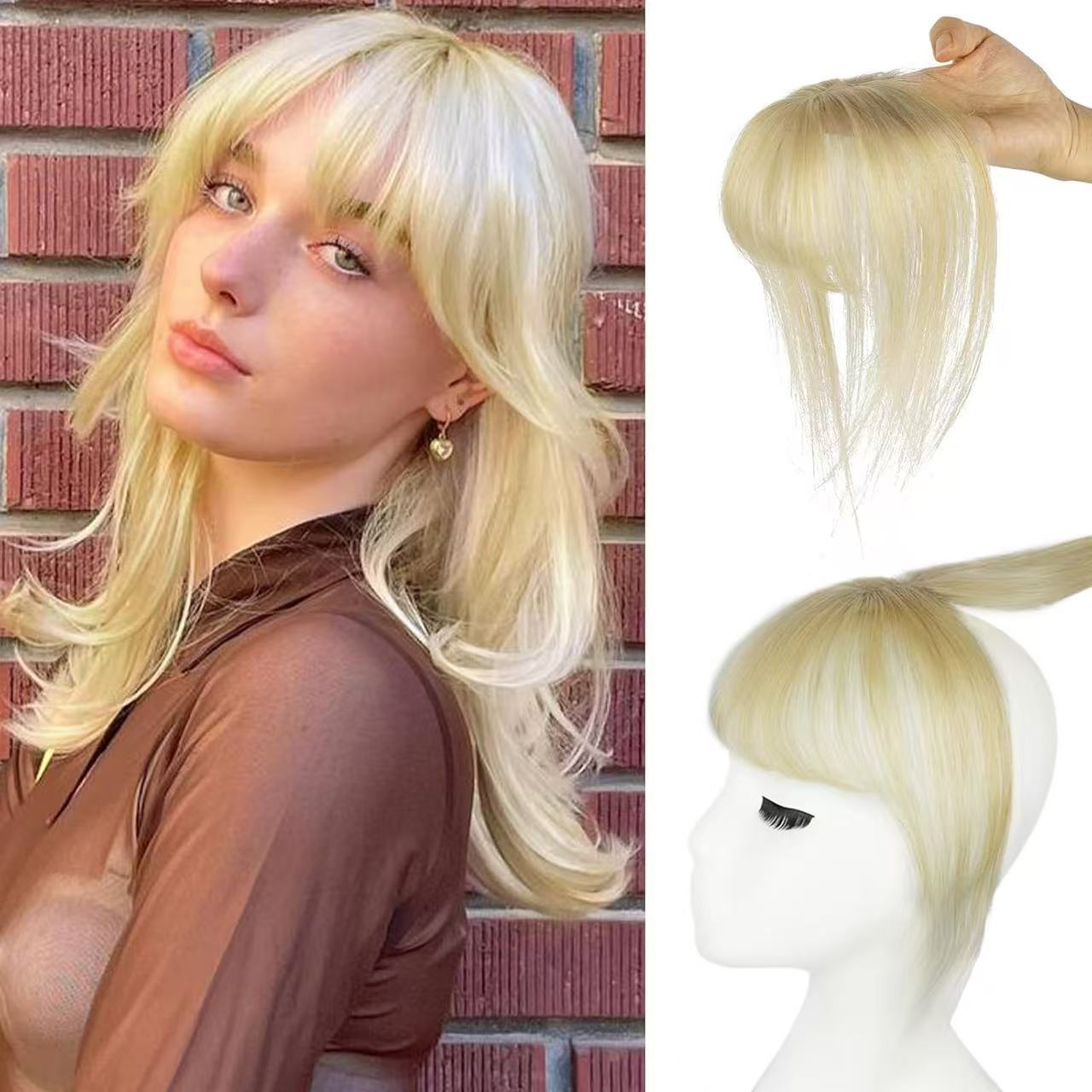 Air Small Supplementing Piece Cover Bangs Hand-woven French Style Female Wig