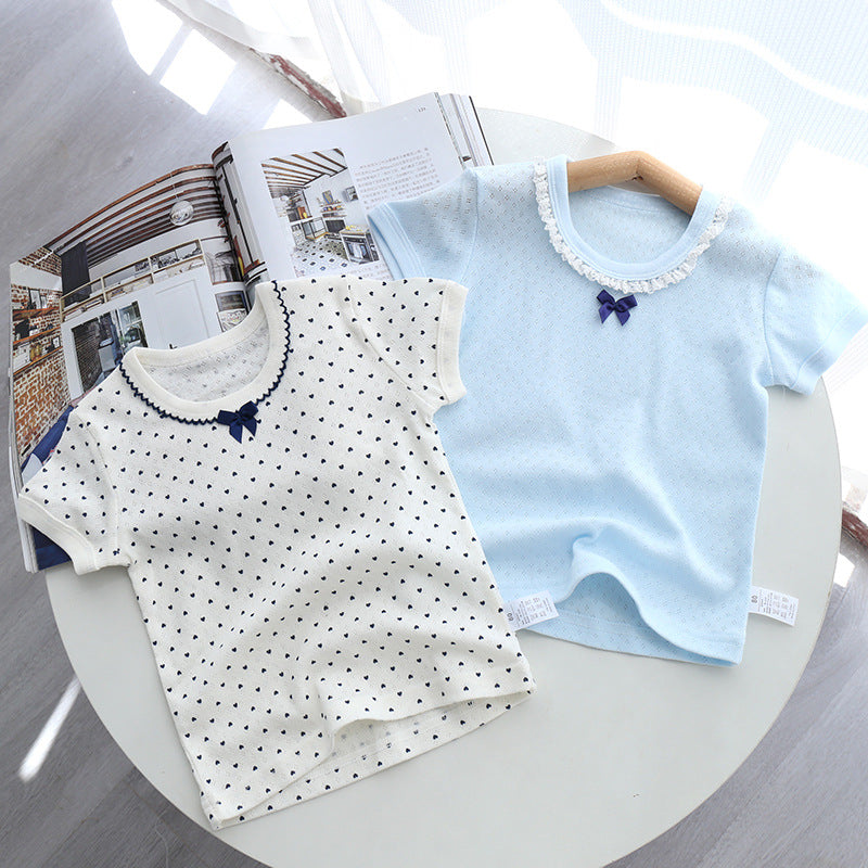 Children's Half Sleeve Top Pure All Cotton Children's T-shirt