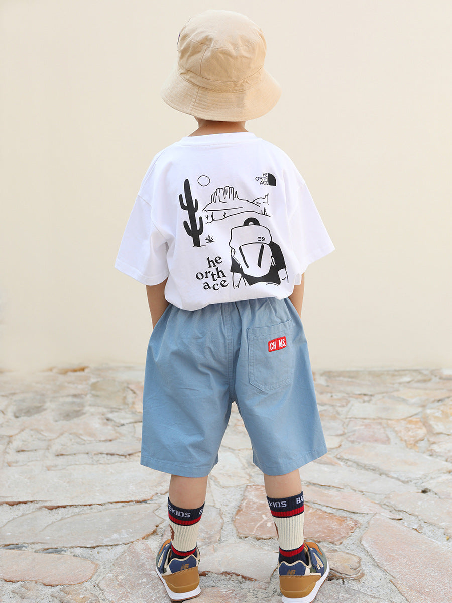 Children's Summer Shorts Clothing Outdoor Casual Cropped Children's Pants