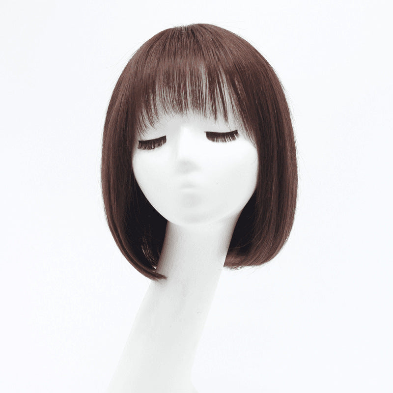 Bra Buckle Shape Modification Face Girlish Style Whole Top Cover Men's Wig