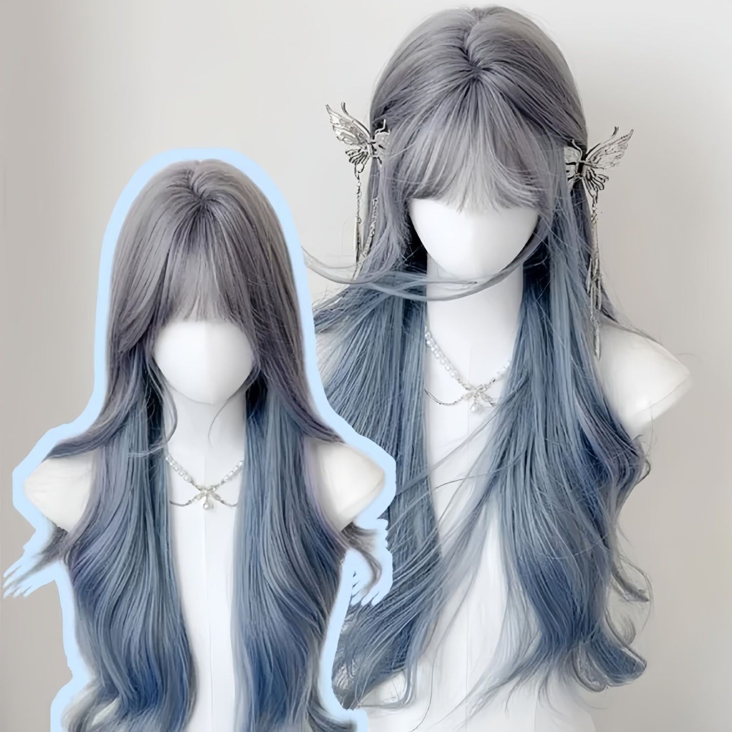 Female Summer Gradient Explosion Top Paris Painting Other Wig