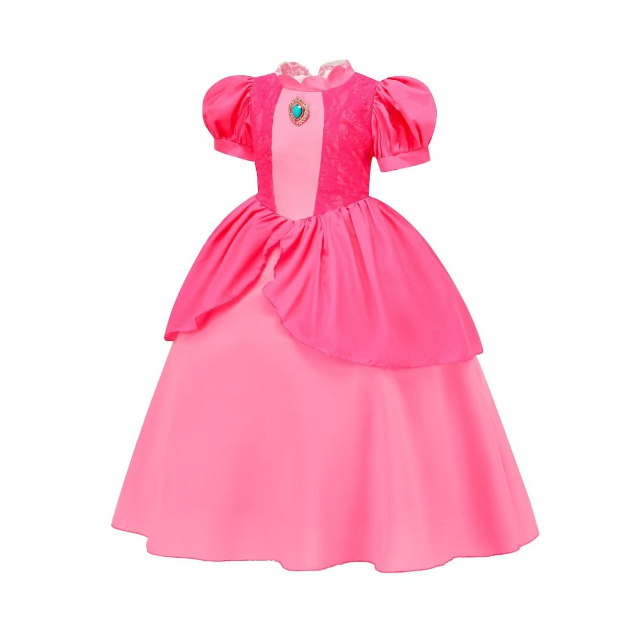 Children's Halloween Costume Princess Lace Mario Pink Children's Dress