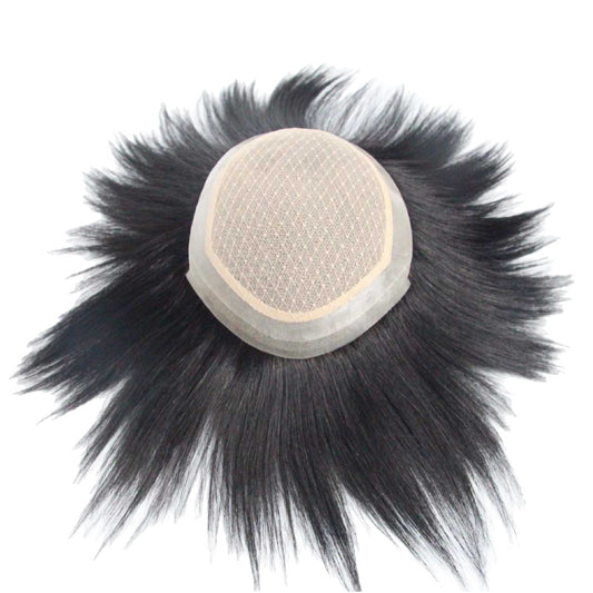 Men's Needle Set Real Hair Biological Edge Men's Wig