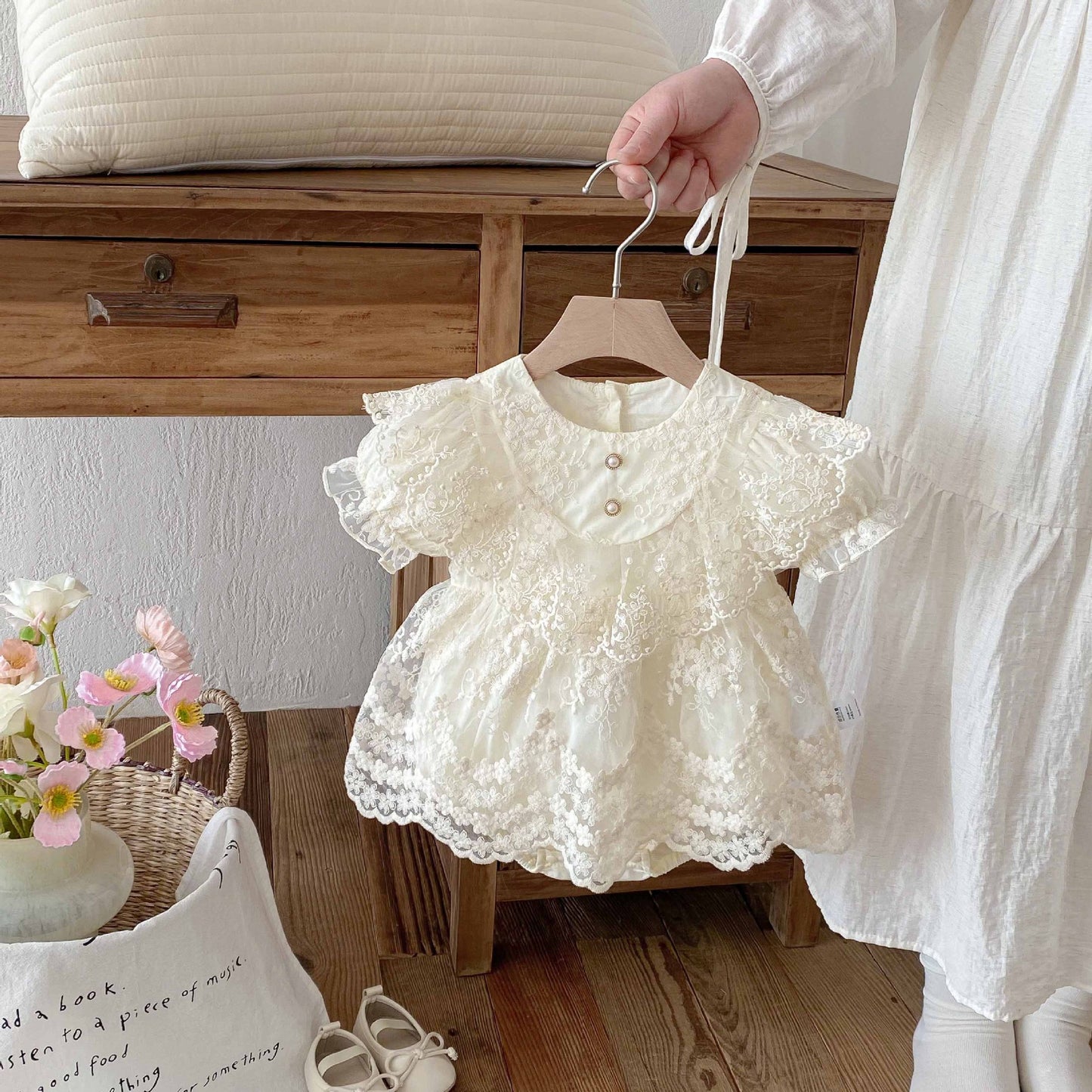 Babies Summer Thin Princess Gown One Jumpsuit, Climbing Suit